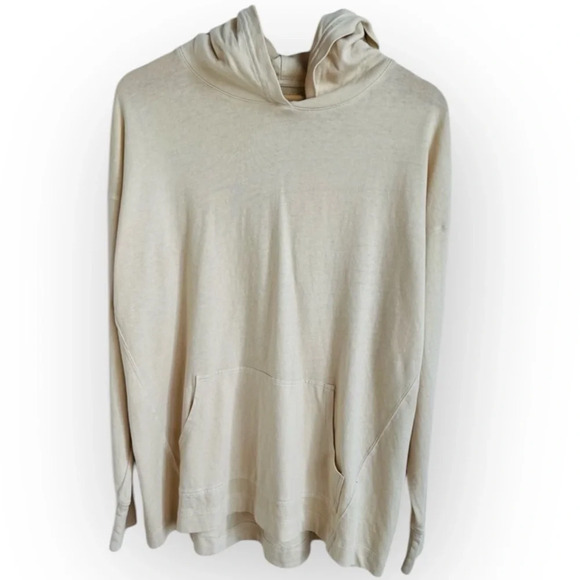 American Eagle Cream Hooded Pullover Top NEW Mens Size Small - Picture 1 of 11